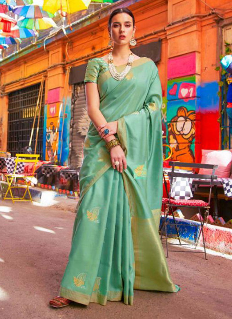 Kainora Silk Handloom Weaving Designer Party Wear Sarees Collection 111001-111006